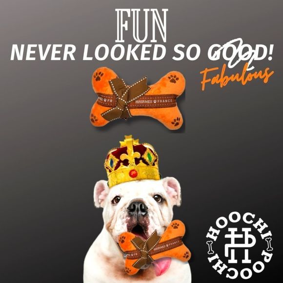 NEW Dog Bone Toy Plush Stuffed Squeaker Inside Soft Cuddles Under 20$ - Picture 2 of 5